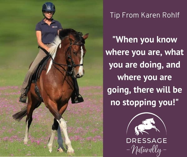 Karen Rohlf Dressage Naturally Tip no stopping you