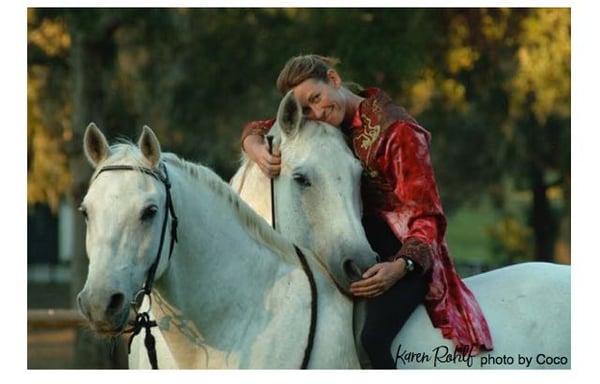 Karen Rohlf Dressage Naturally with Monty and River