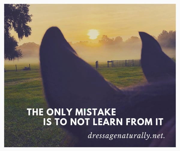 Dressage Naturally Learn From Mistakes